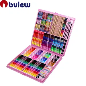 Bview Art Supplies 288Pcs pennarelli colorati pastello ad olio Big Deluxe Arts Drawing Set per bambini adolescenti adulti