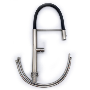 Flexibele 360 Graden Rotatie Warm En Koud Water Mengkraan Pull Down Sproeier Tap Siliconen Uitloop Keukenkraan - Product Image 2
