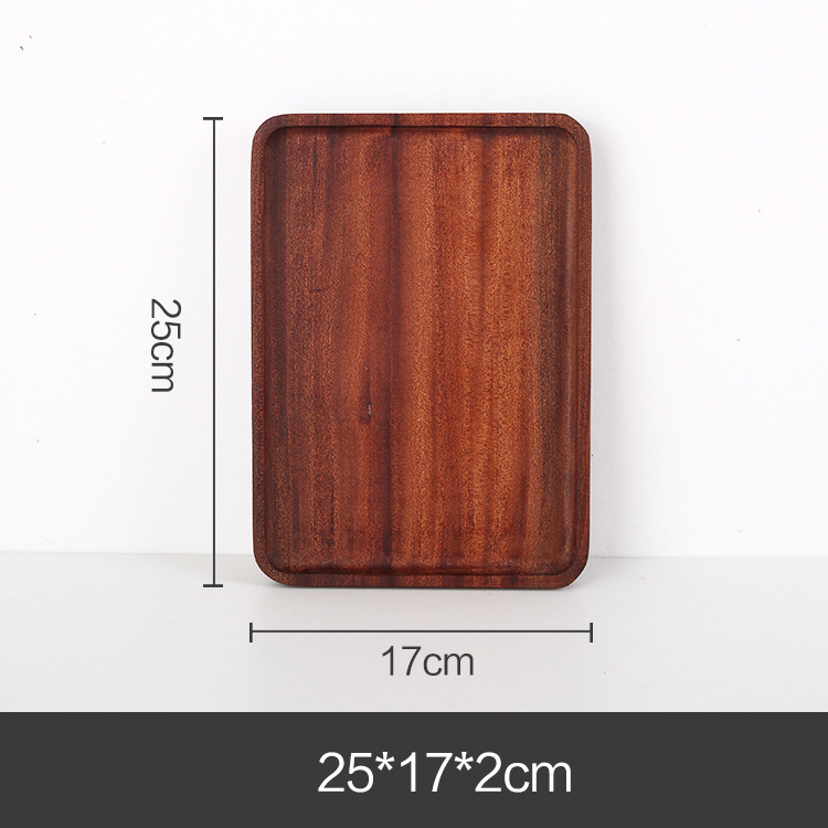 Sapele Square Plate 25*18*2cm