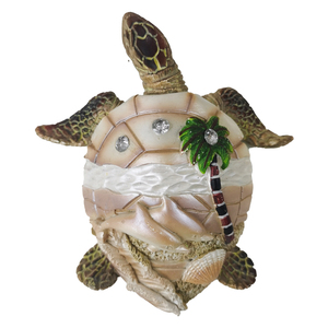 Escultura artesanal de tortuga de resina, estatua de recuerdo para turismo tropical, regalo turístico caribeño, decoración del hogar - Product Image 6