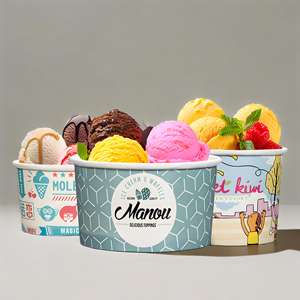 Tazón de Helado Desechable Personalizado a Precio de Mayoreo, Envase para Helado y Postre con Tapa y Cuchara - Product Image 5
