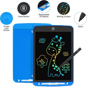 Tableta de escritura LCD para niños, tablero de garabatos reutilizable, tableta de dibujo colorida de 10 pulgadas para niñas, niños pequeños, almohadilla de dibujo Led - Product Image 3