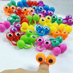 Gran grande creativo divertido <span class=keywords><strong>Googly</strong></span> Eye dedo marionetas Wiggly globo ocular dedo marioneta anillos ojo dedo juguete para niños fiesta Favor - Product Image 3