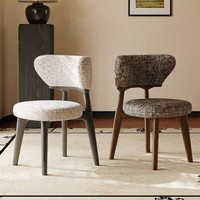 Chaise de salle à manger en bois massif de style rétro nordique JP, design moderne, vintage, avec dossier simple, utilisation pour meubles de maison