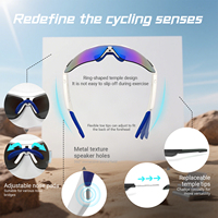 Lunettes audio d'extérieur, confortables, excellente qualité sonore, appels Bluetooth, traduction IA, musique, protection UV400, branches et plaquettes nasales réglables