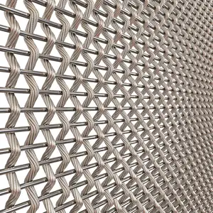 High Quality Stainless Steel Metal Partition Steel Rope Mesh Wire Rope Mesh Building Material Metal Mesh