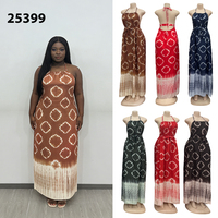 Nouvelle Robe d'été décontractée à imprimé mode, sexy, dos nu, à bretelles et coupe ample, pour la vente en gros