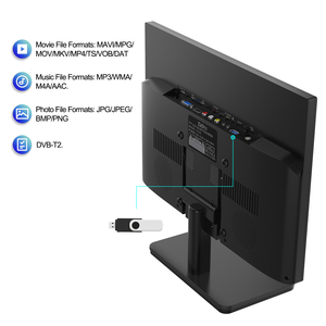 KCR TV LED 15.6 inci TV SC DVB-T2 TV Digital ISDB-T Mini