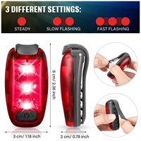 Luz de Seguridad LED Personalizada de Fábrica UMIONE, Luz de Clip para Correr, para Corredores, Collar para Perros, Lámpara de Advertencia Estroboscópica de Alta Visibilidad