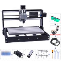 Beste prijs Nieuwe Konmison 3018 Pro Hoge-Nauwkeurigheid 3-Axis Desktop Mini CNC Router Houtbewerking Enkel Spindel Lager Motor Hobby 1 Jaar Garantie