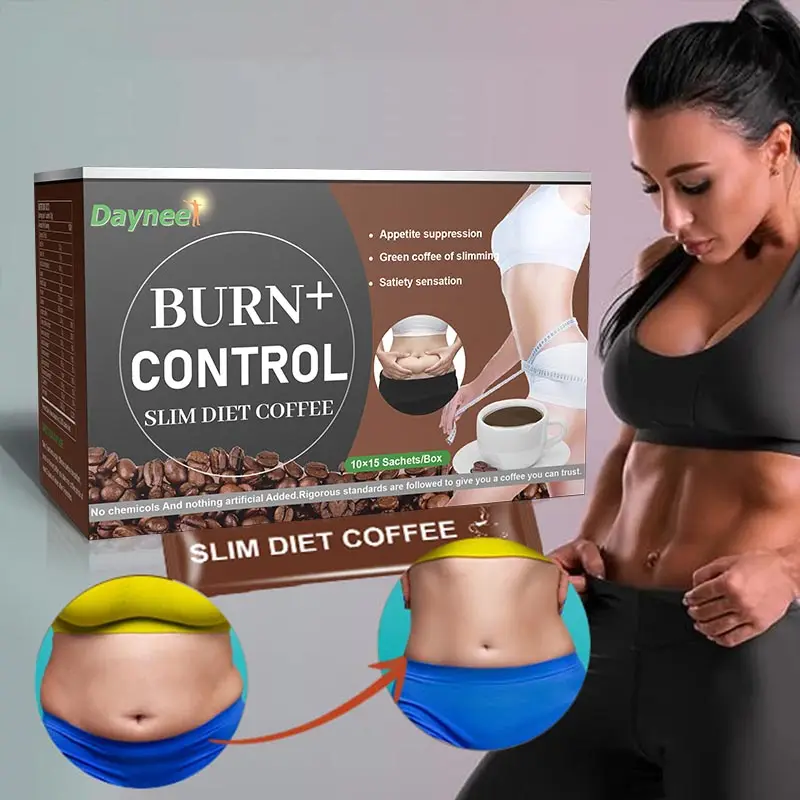 Appetite suppression Herbal Instant Diet Coffee Fat Burn control Slim green coffee slimming products for weight loss