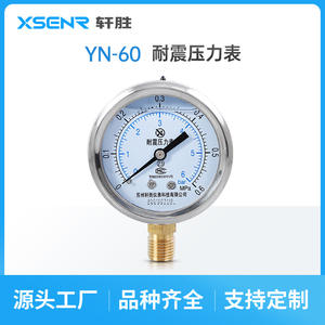 Manómetro de Vacío Resistente a Impactos de Acero Inoxidable Suzhou XuanSheng YN60, 60 mm, Precisión 1.6, Conexión Roscada - Product Image 2