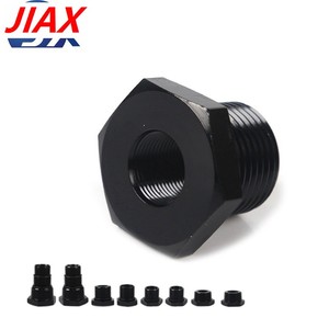 Adaptateur fileté de précision CNC pour <span class=keywords><strong>filtre</strong></span> <span class=keywords><strong>à</strong></span> <span class=keywords><strong>huile</strong></span> et <span class=keywords><strong>filtre</strong></span> <span class=keywords><strong>à</strong></span> carburant - Plusieurs options de taille - Aluminium anodisé noir et acier robuste - Product Image 5