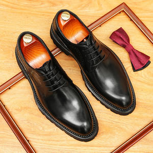 Zapatos formales de moda para hombre, zapatos de boda de cuero genuino de lujo, zapatos de vestir para fiesta y oficina al por mayor para hombre - Product Image 1