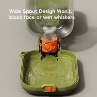 Bouteille d'eau portable 2-en-1 pour animaux de compagnie avec gamelles intégrées – Écologique, idéale pour les voyages en extérieur – Nouveauté très demandée