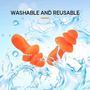 سدادات أذن سيليكون قابلة لإعادة الاستخدام مع خيط، ناعمة ومقاومة للماء وعازلة للضوضاء، سدادات أذن سلكية لحماية السمع أثناء النوم والسباحة - Product Image 5