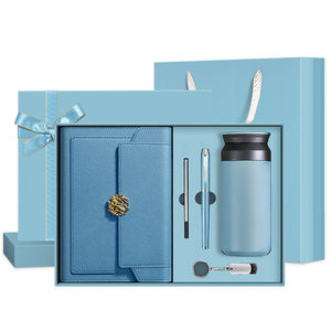 2024 regalo del Día DE LA MADRE colores personalizados Rojo Diario personalizado con bolígrafo papelería cuaderno botella de agua caja de regalo - Product Image 2