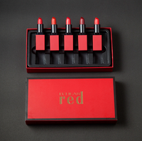 Boîtes à lèvres personnalisées avec Logo, 50 pièces, coffret d'emballage en relief UV avec Spot