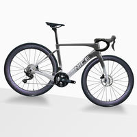 MINICE R1 T800+Mitsubishi TR50 Carbon Aero Rennrad mit Interner Kabelführung Di2 24-Gang Elektronische Schaltung Normales Pedal