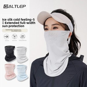 Ice Silk Anti-UV Cyclisme Sports Foulard Masque de protection solaire intégral avec cache-cou Summer <span class=keywords><strong>Magic</strong></span> Polyester Cover - Product Image 2
