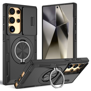 Custodia Magnetica Antiurto con Protezione Scorrevole per Fotocamera e Anello di Supporto per <span class=keywords><strong>Samsung</strong></span> S25 Ultra <span class=keywords><strong>A14</strong></span> A15 A16 A36 - Product Image 1