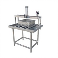 Presse à fromage et tofu pneumatique monocylindre, machine à tofu, facile à utiliser, 220V/50Hz, 165KG, utilisation en ligne laitière