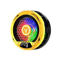 Refroidisseur de téléphone portable avec anneau lumineux coloré et design à écran plat pour le refroidissement des jeux, refroidissement semi-conducteur