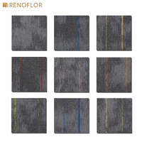 Harga murah grosir 50x50 komersial kantor nilon persegi perekat 50*50 karpet kantor karpet ubin ubin lantai