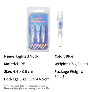 Flèches lumineuses à LED, pointes lumineuses activées par l'impact pour arc à poulies et <span class=keywords><strong>arbalète</strong></span>, tir nocturne - Product Image 3