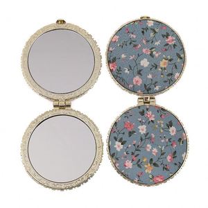 2-face Mini <b>Makeup</b> <b>Compact</b> Pocket Flower Mirror Portable Two-side Folding Make up Mirror Women Vintage Cosmetic Mirrors for Gi - Product Image 1
