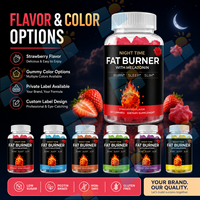 Gummies Brûle-Graisses Nocturnes avec Mélatonine, Complément Alimentaire pour la Gestion du Poids, Saveur Fraise, Fabricant OEM à Marque Privée
