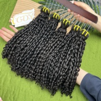 Grossiste de Cheveux Naturels Ondulés Pixie Curl, Fournisseurs de Cheveux Vietnamiens Bruts Alignés dans le Sens de la Cuticule, Tissage de Cheveux Humains Vierges Non Traités Bouclés