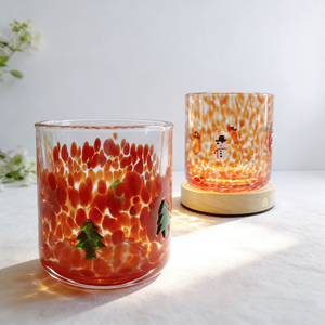 Nuova Tazza Colorata <span class=keywords><strong>a</strong></span> <span class=keywords><strong>Pois</strong></span> con Patch Lettera e Icona 3D, Bicchiere in Vetro dal Design alla Moda, Riutilizzabile per Casa e Regalo - Product Image 2