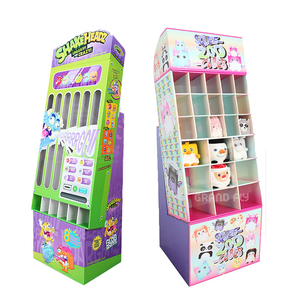 Support en <span class=keywords><strong>carton</strong></span> pliable ondulé avec imprimés, Promotion de vente au détail, présentoir personnalisé en <span class=keywords><strong>carton</strong></span> pour exposition de produits POP, 20 pièces - Product Image 1