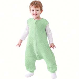 Saco de Dormir para Bebé 100% Algodón Transpirable con Cierre de Cremallera Estampado para Bebés y Niños Pequeños Todas las Temporadas - Product Image 1