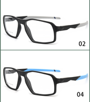 Montura de Gafas de Lectura Cuadradas TR90 de Aro Completo Ecológicas Unisex de Moda para Adultos, Hombre y Mujer