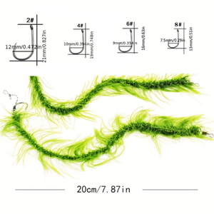 Nuevo, 2 Piezas/<span class=keywords><strong>Bolsa</strong></span>, Aparejos de <span class=keywords><strong>Pesca</strong></span> de Carpa, Camuflaje de Algas Marinas, Ecológico, Línea de <span class=keywords><strong>Pesca</strong></span> de Acero al Carbono 8246, Accesorios para <span class=keywords><strong>Pesca</strong></span> con Caña, Trucha, Lubina - Product Image 4