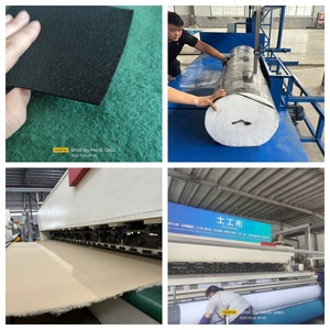 Màu vải địa kỹ thuật 100gsm trắng đen xanh vàng Tela vải địa kỹ thuật không tejida 100gsm Para kiểm soát de xói mòn - Product Image 6