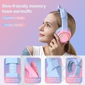 <span class=keywords><strong>K9</strong></span> RGB 3.5mm หูฟังแบบมีสายพร้อมไมค์ตัดเสียงรบกวน - Product Image 3
