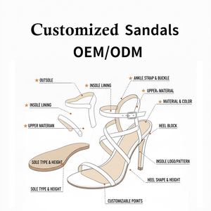 XINZI RAIN <span class=keywords><strong>Sandali</strong></span> da Donna Personalizzati a Punta Aperta con Tacco a Spillo, Cinghietto a <span class=keywords><strong>Corda</strong></span>, Tacchi Alti, Taglia Grande 13 - Product Image 2