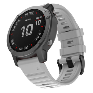 Venta directa de fábrica para Garmin <span class=keywords><strong>Fenix</strong></span> 6 Pro 5 Plus 22/26mm correas de reloj deportivo de silicona de ajuste rápido - Product Image 6