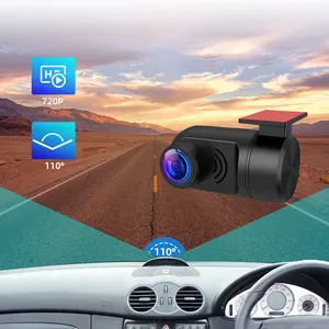 ADAS汽车仪表板凸轮流黑匣子720P驾驶录像机摄像机汽车DVR汽车附件