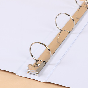 Carpeta de PVC con doble clip, cuaderno de hojas sueltas engrosado, clip con varilla de tracción, cubierta impermeable, almacenamiento de papeles de examen para estudiantes, archivador de nivel. - Product Image 5