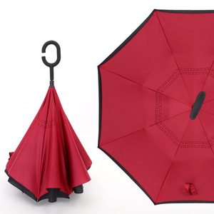 QX Gran Oferta Nuevo Paraguas Creativo con Impresión Personalizada, Mango en C, Autoportante, Doble Capa, Resistente al Viento y a la Lluvia, Regalos Empresariales - Product Image 6