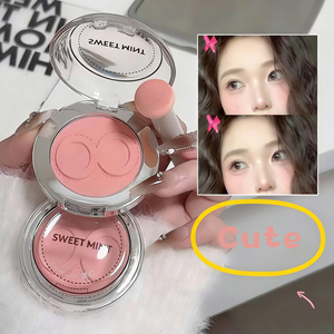 Palette de fards à joues de maquillage beauté, produits cosmétiques personnalisés, marque privée, fini mat et scintillant, blush pour le visage, fini naturel, longue tenue - Product Image 2