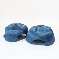 Casquettes Snapback Femme à Visière Courte en Tissu Satin Soie, Personnalisées avec Logo Brodé, 5 Panneaux, Visière Plate, Marque Propre OEM