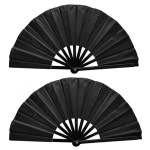 Abanicos Plegables de Poliéster de 13 Pulgadas para Sublimación, con Varillas de Plástico, Diseño Kung Fu, Abanico de Mano con Sonido - Product Image 1