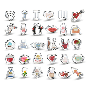 Moules à biscuits en forme de coeur pour la Saint-<span class=keywords><strong>Valentin</strong></span> - Product Image 1