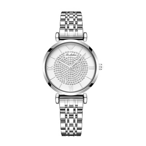 Montre ciel étoilé à la mode pour femmes montre à Quartz en acier inoxydable cloutée de diamants montre pour femmes étanche - Product Image 4