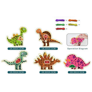 Juguetes de <span class=keywords><strong>dinosaurios</strong></span> para armar con hilo, hazlo tú mismo, para niños - Product Image 1
